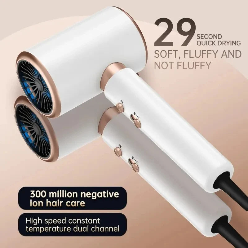 Hair Dryer High-Speed Electric Turbine Airflow Low Noise Constant